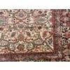 Textile 1880s Ivory Floral Handknotted Antique Persian Malayer Rug 8'7" X 9'3" Wool Carpet For Sale - Image 7 of 8