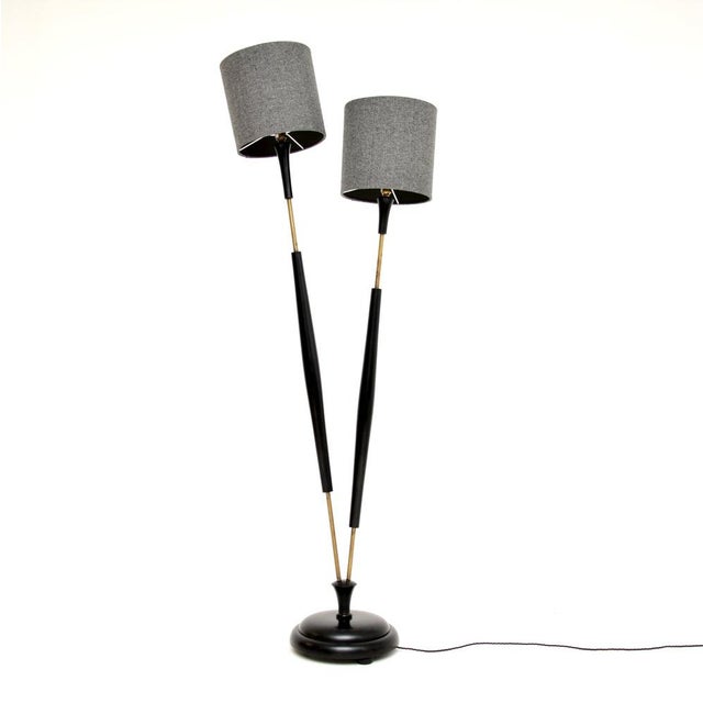 Vintage 2-Headed Floor Lamp, 1960 For Sale - Image 9 of 9