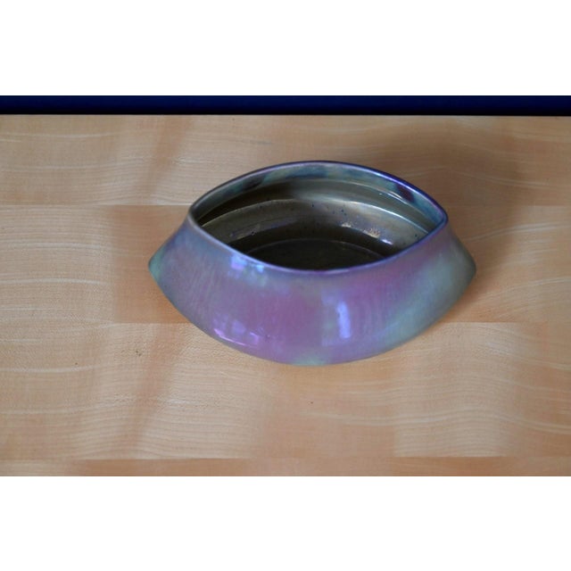 Vintage Rambervillers Stoneware Planter with Glossy Glazes, 1940s For Sale - Image 6 of 10