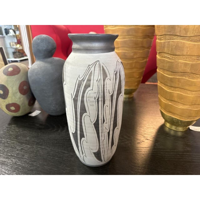 Large Ceramic Vase by Elevio Arnanz, 1995 For Sale - Image 3 of 9