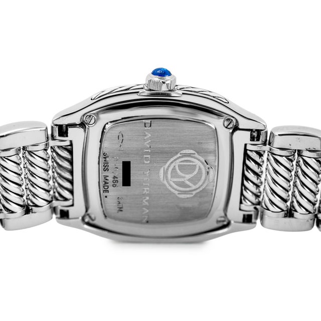 Early 21st Century Ladies David Yurman Thoroughbred 31mm T304-XSST Diamond Steel Quartz Watch For Sale - Image 5 of 9