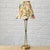 Gold Vintage Table Lamp in Brass and Textile by Hans Bergström for Ateljé Lyktan, 1940s For Sale - Image 8 of 16