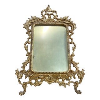 French Rococo Gilt Bronze Photo Frame, 1800s For Sale