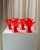 Vintage Italian Postmodern Red Joy Drinking Glasses from Leonardo, 1980s, Set of 6 For Sale - Image 9 of 12