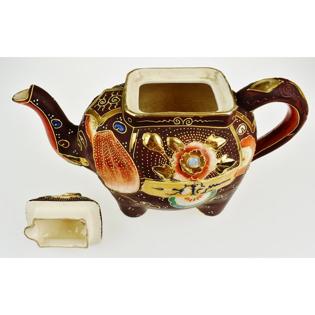 Vintage Japanese Moriage Elephant Teapot Chairish