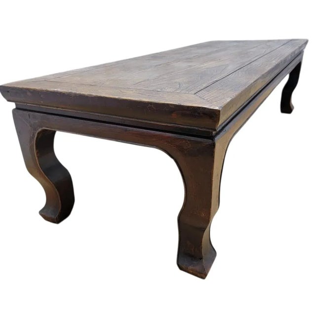 Contemporary Antique Wabi Sabi Style Shanxi Province Elm Coffee Table For Sale - Image 3 of 5