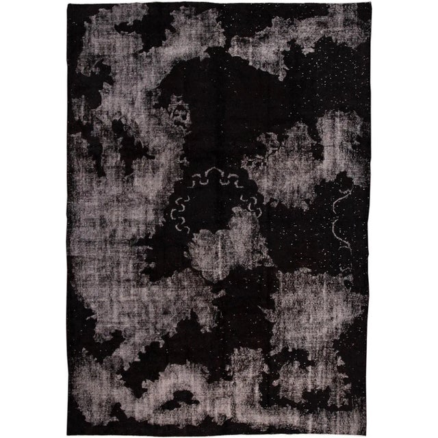 Mid 20th Century Vintage Overdye Wool Rug For Sale In New York - Image 6 of 6