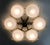 Metal 21st Century Hive Polished Brass Glossy White Murano Flush Mount by Fabio LTD For Sale - Image 7 of 9