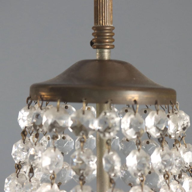 Glass Hot Air Balloon Chandelier in Metal and Glass For Sale - Image 7 of 11
