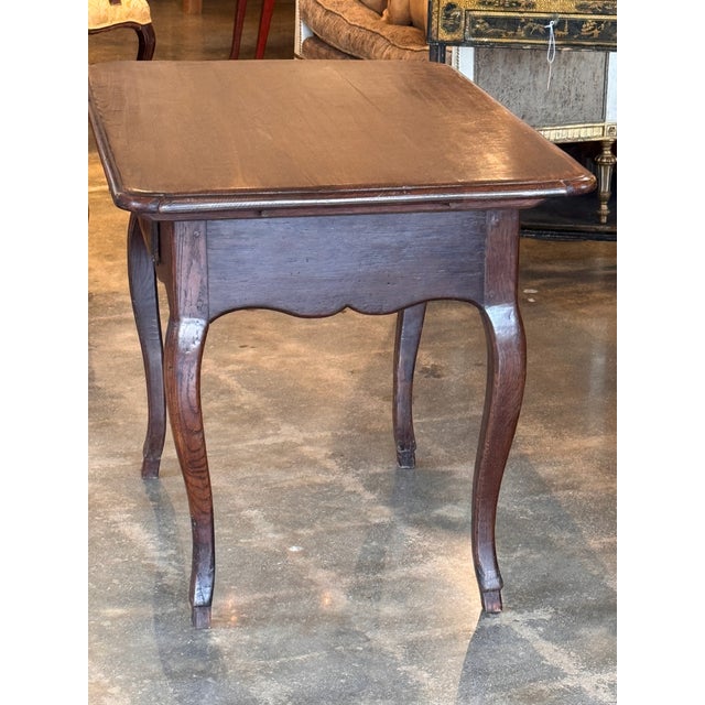 19th Century 19th Century French Oak Side Table For Sale - Image 5 of 12