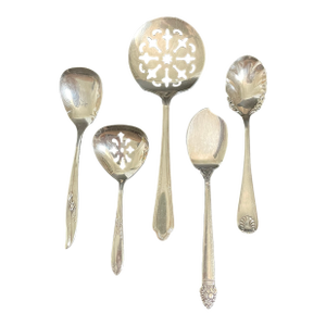 Antique Mixed Silverplate Flatware Serving Pieces - Lot of 5