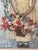 VTG Textile Fiber Art Floral Good Housekeeping Cover Hand Sewn Crewel Needlepoint For Sale - Image 4 of 12