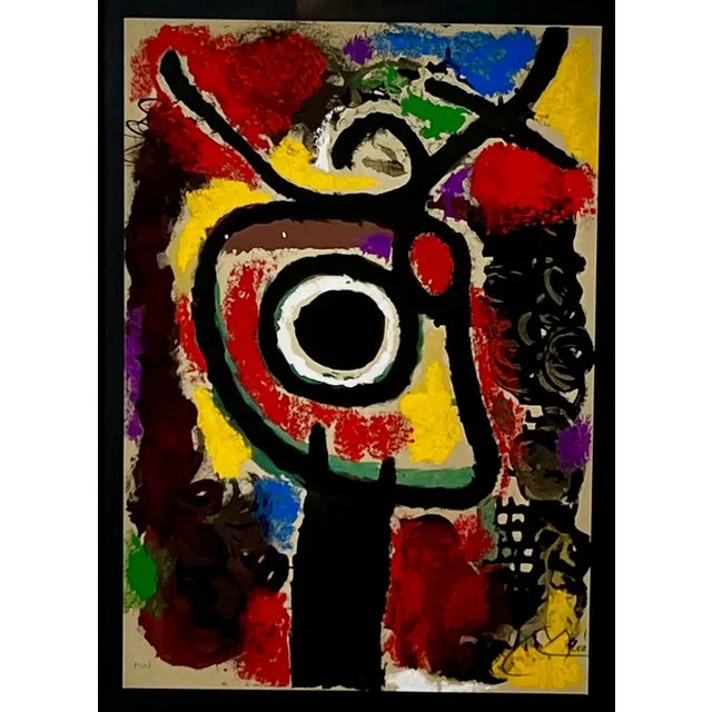 Joan Miró (Spanish, 1893–1983) Cartones, 1965 Original color lithograph on paper Hand-signed in green crayon by Miró...