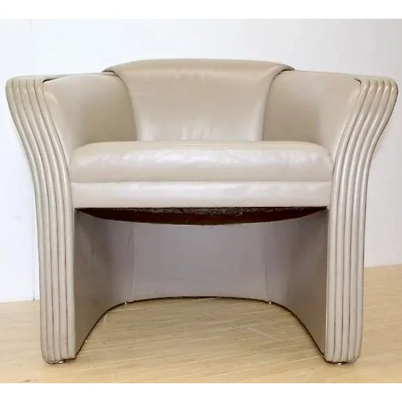 1990 Patrician Furniture Leather 3 Piece Loveseat Set For Sale - Image 10 of 10