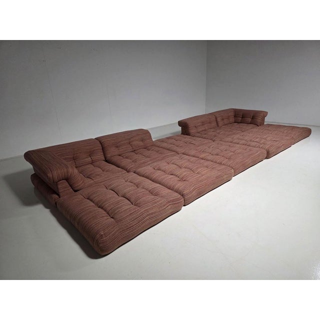 Early Edition Mah Jong Modular Sofa by Hans Hopfer for Roche Bobois, 1970s, Set of 12 For Sale - Image 4 of 11
