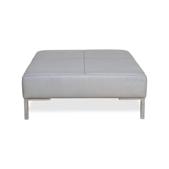 DS-112 Ottoman in Grey Leather from De Sede For Sale - Image 6 of 8