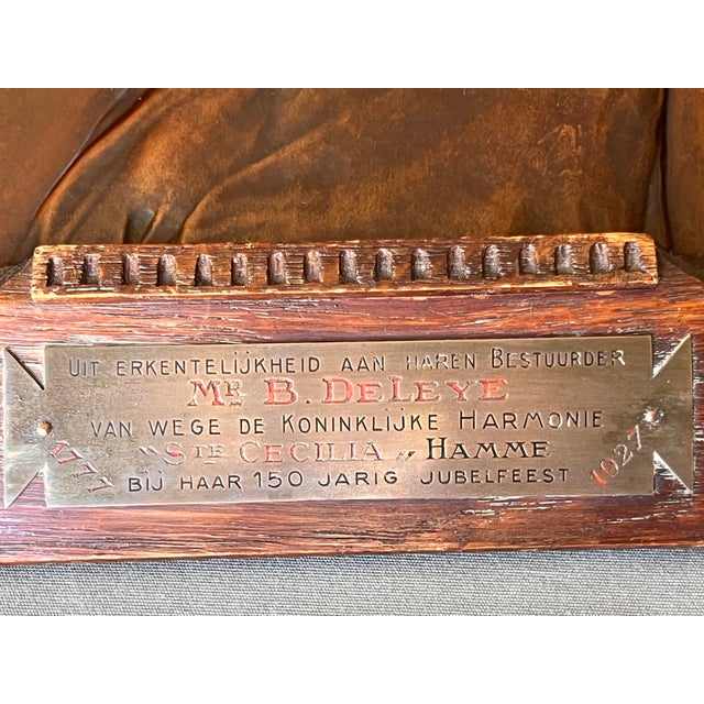 Saint Cecilia Sculpture Plaque, Netherlands, 1927 For Sale - Image 4 of 7