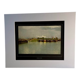 1924 Oderhafen Kosel Seascape Book Illustration For Sale