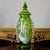 Mary Gregory Victorian Emerald Green Glass Lidded Jar – Ribbed Optic With Applied Rigaree Decoration, 1890s For Sale - Image 9 of 9