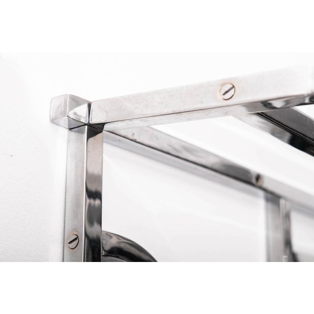 Space Age Chrome Coat Rack, 1980s For Sale - Image 9 of 12