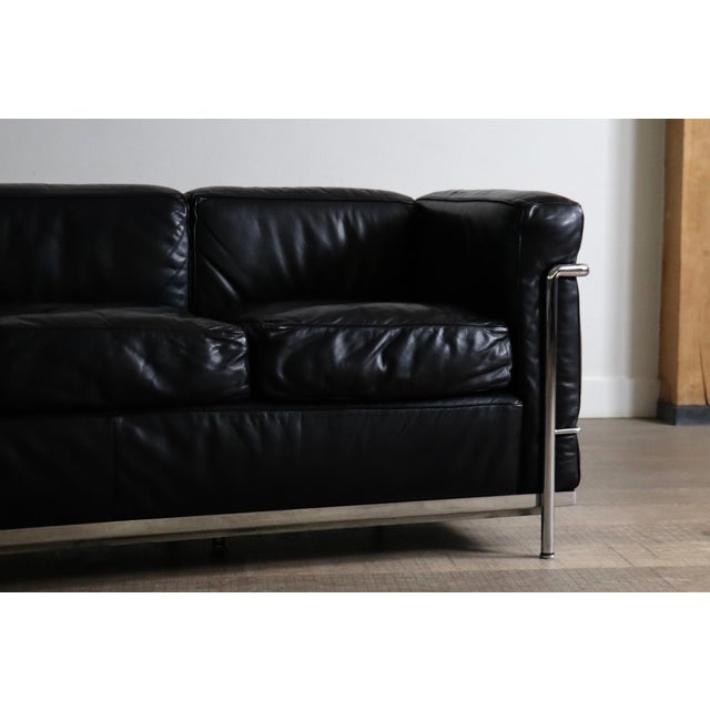LC2 Three-Seater Sofa by Charlotte Perriand for Cassina, 1960s For Sale - Image 9 of 13
