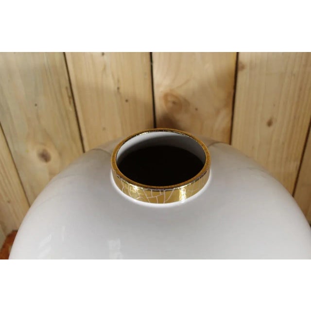 20th Century Ball Vase from Longwy, 1980s For Sale - Image 4 of 6