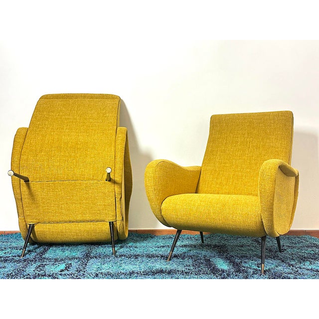 Vintage Italian Lady Lounge Chairs by Marco Zanuso, 1960s, Set of 2 For Sale - Image 12 of 13