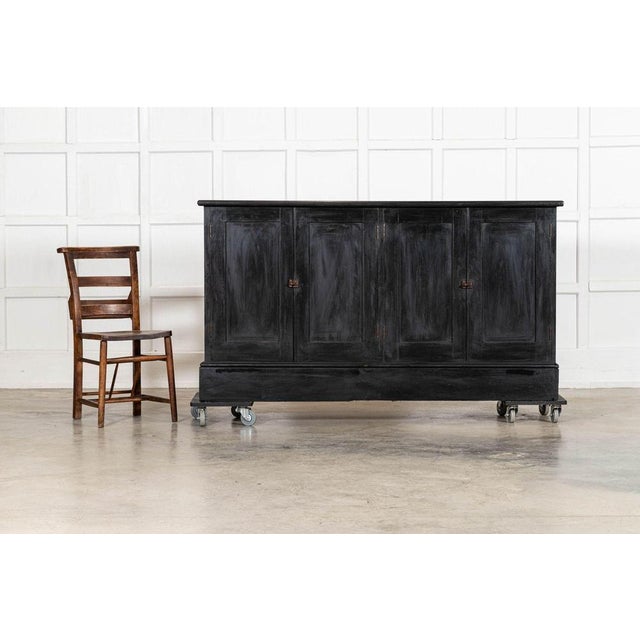 19th Century English Pine Ebonised Dresser Base, 1890s For Sale - Image 4 of 16