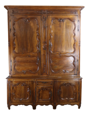 Louis XV Style Walnut Cabinet, 1700s