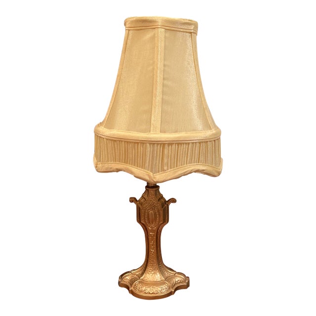 1920s Diminutive Gold Lamp For Sale