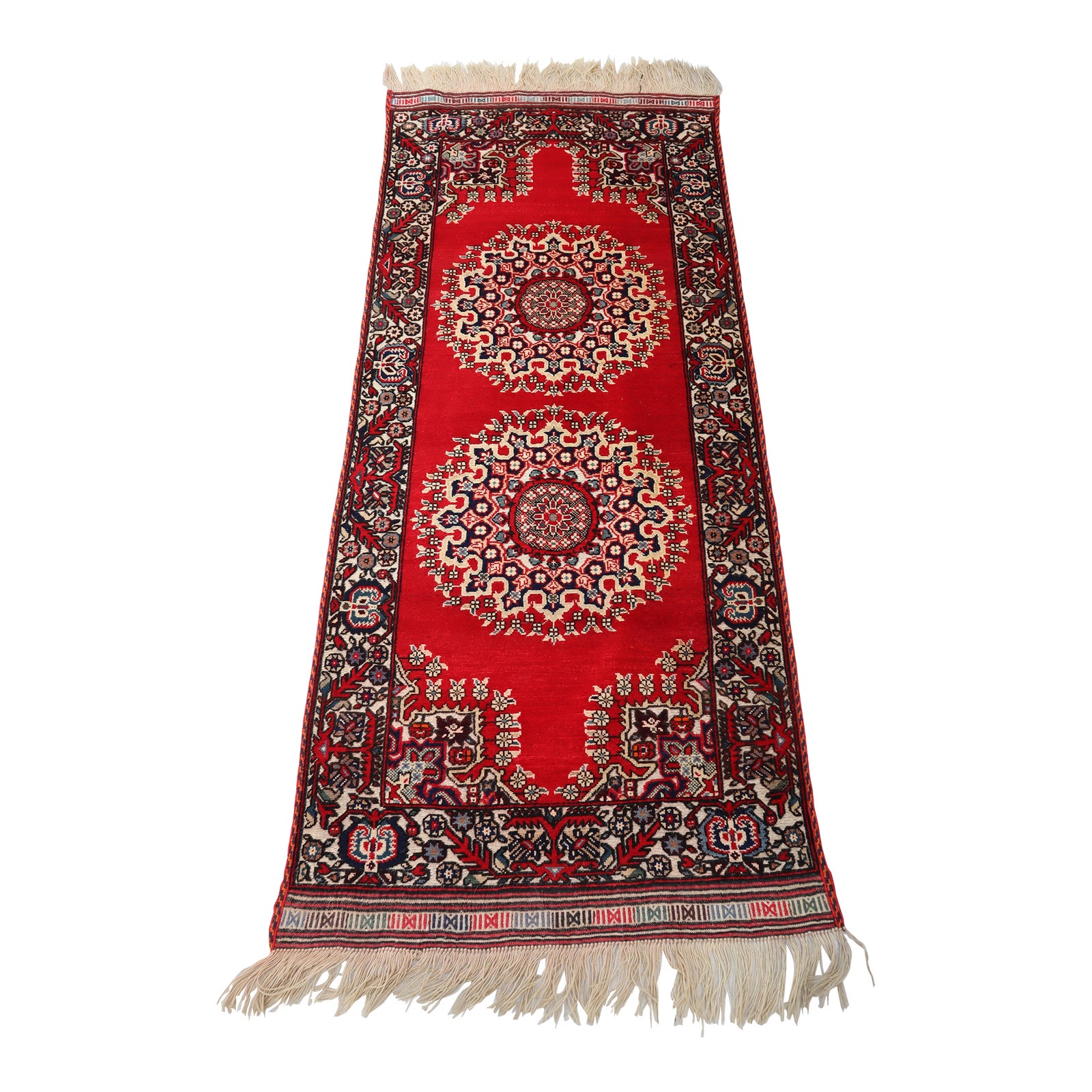 1990s Persian Style Handmade Rug Runner | Chairish