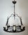 1940s Gothic Style 8 Light Round Wrought Iron Chandelier For Sale - Image 4 of 12