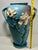 1940s Vintage Roseville Pottery Blue Magnolia Vase Two-Handled Large 18.5"h For Sale - Image 9 of 9