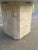 Postmodern Pedestal End Table With Brass & Marble Inlay Manner of Robert Marcius for Casa Bique For Sale - Image 10 of 13