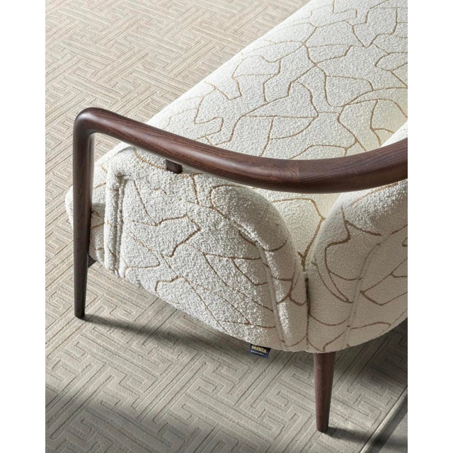 Wood Essex Green Leather Sofa by Javier Gomez For Sale - Image 7 of 9