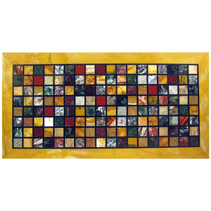 19th Century Italian Pietre Dure Rectangular Marble Table Top