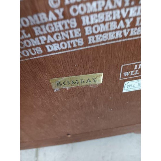 Vintage Bombay Mahogany Wood Chest 5 Drawers For Sale - Image 9 of 9