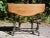 Vintage Solid Wood Drop Leaf Gate Leg Kitchen Dining Table Console Table For Sale - Image 11 of 12