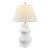 This Larcia Table Lamp abounds with an artistic sense of motion. An angled double gourd hourglass silhouette shines in...