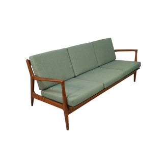 Danish Modern Walnut Sofa By Ib Kofod Larsen For Sale
