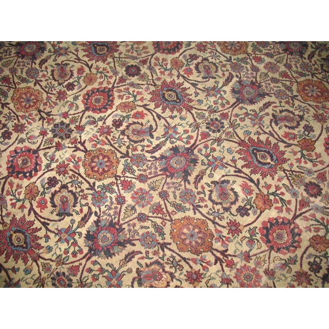 Textile Oversize Antique Persian Teheran Rug For Sale - Image 7 of 18
