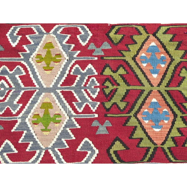 60s Turkish Kilim Rug Handmade Classic Area Rug For Sale - Image 10 of 11