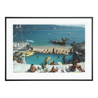 Mazatlan Seaside 1984 by Slim Aarons Black Framed C-Print For Sale