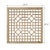 This vintage wooden lattice panel was once part of a traditional architectural structure, now reimagined as a striking...