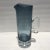 Mid-Century Modern Block Hand Blown Smoke - Blue Crystal Pitcher Signed For Sale - Image 3 of 12