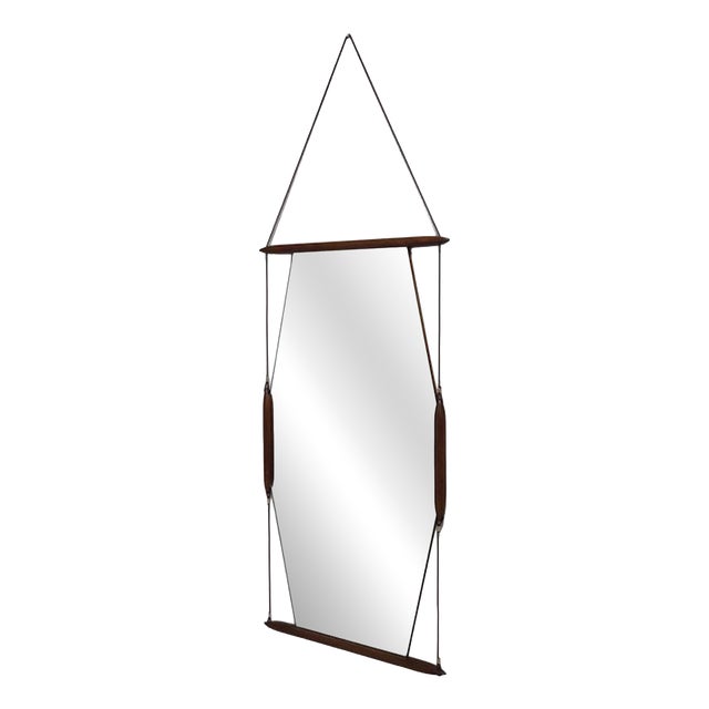 Wall Mirror with Original Label from MIM, 1958 For Sale