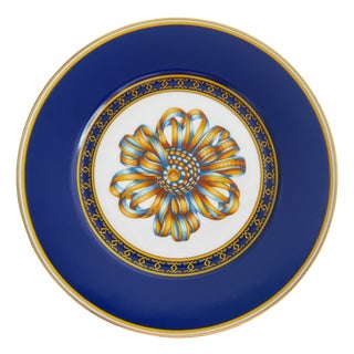 Cocarde De Soie Breakfast Plate from Hermès, 1980s For Sale