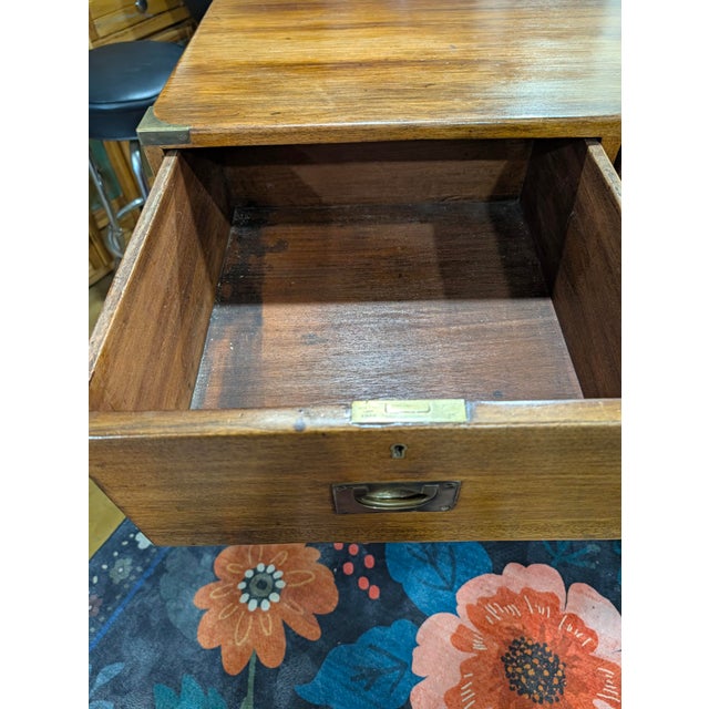 Antique Victorian - British Campaign Chest of Drawers Circa 1800s For Sale - Image 4 of 14