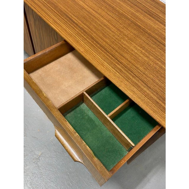 Mid Century Modern African Teak Sideboard | Scandinavian Credenza, Made in England, C. 1960’s For Sale - Image 11 of 17