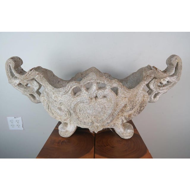 19th century hand-carved Italian stone Jardinaire.